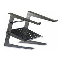 Stagg DJ PRO Laptop Stand with Tray - Metal Black