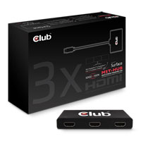 Club3D CSV-5300H 1xDisplayPort 1.2a to 3xHDMI 1.4 Multi Stream Transport Hub, 3D Video Output Support, 4k x 2k over HDMI