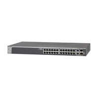 Netgear GS728TX 24 Port Stackable Gigabit Smart Switch with 4x uplink/stacking Ports