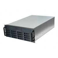 4U Server Case with 16 3.5" Hot-Swappable SATA/SAS Drive Bays