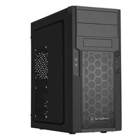 Silverstone PS13B Precision Mid Tower Chassis, ATX/Micro ATX, 2x USB 3.0, Black
