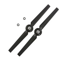 Yuneec TYPHOON Drone Propeller Replacement (A) Clockwise Rotation 2 Pieces In Black