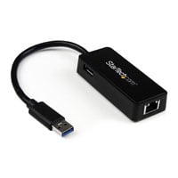 USB 3.0 Gigabit Ethernet Adapter with Passthrough from StarTech.com