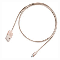Silverstone SST-CPU01G Gold Reversible USB-A to Reversible Micro USB B cable
