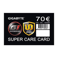 Gigabyte £50 Supercare extended warranty insurance card