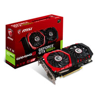 MSI GeForce GTX 1050 Ti GAMING X 4GB GDDR5 Graphics Card, 768 Core, 1354MHz GPU, 1468MHz Boost
