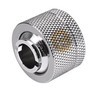 Pacific 1/2'' ID x 5/8'' OD Compression Chrome DIY LCS Fitting from Thermaltake