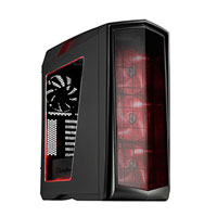 Silverstone SST-PM01CR-W Primera, Mid Tower Computer Chassis, Built in LED Strips, 3x 140mm Fans, mATX/ATX, Matte Black