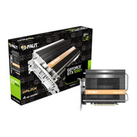 Palit GeForce GTX 1050 Ti KalmX 4GB GDDR5 Graphics Card, 768 Core, 1290MHz GPU, 1392MHz Boost, Passive Cooled