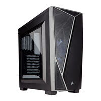Corsair Carbide SPEC-04, Black/Grey, Mid Tower Computer Chassis, ATX/MicroATX/Mini-ITX, with Window, 120mm White LED Fan