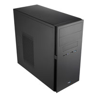 Aerocool QC-203 micro-ATX Computer Chassis, 1x USB 3.0/2.0, Rubber Coated Front Fascia, Black Interior, 1x 80mm Fan