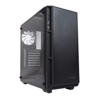 Antec P8, Black, Mid Tower Computer Chassis, with Tempered Glass Window, ATX/MicroATX/Mini-ITX, 3x 120mm White LED Fans