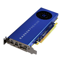 2GB AMD Radeon Pro WX 2100, PCIe 3.0, 6000MHz GDDR5, 1219MHz Boost, 512 Streams, 1.25TFLOPS sP, 78.02GFLOPS dP, DP/2xmDP