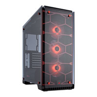 Corsair Crystal Series 570X RGB Premium Red Ed. Mid Tower Computer Case, ATX/mATX/mITX, Tempered Glass, 3x120mm RGB Fans