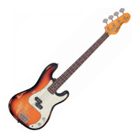 Vintage Icon V4 Bass Guitar (Distressed Sunset Sunburst)