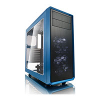 Fractal Design Focus G - Petrol Blue, Blue ATX Computer Case, with Window, 2x120mm Silent White LED Fans, USB3.0/USB2.0