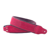 Right On Straps Jazz Suede Guitar Strap (Red)