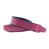 Right On Straps Leathercraft Charro Guitar Strap (Red)