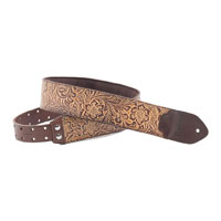 Right On Straps Leathercraft Blackguard Guitar Strap (Brown)