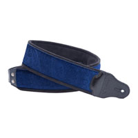 Right On Straps Jazz Cashmere Guitar Strap (Blue)