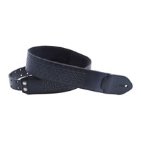 Right On Straps Leathercraft Granada Guitar Strap (Black)