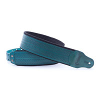 Right On Straps Leathercraft Tress Guitar Strap (Teal)