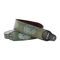Right On Straps Leathercraft Sugar Guitar Strap (Green)