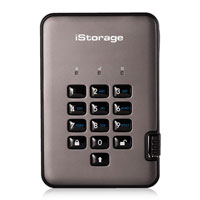 iStorage diskAshur Pro2 1TB USB 3.1 Encrypted External HDD/Hard Drive