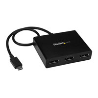 StarTech.com USB-C DisplayPort MST Monitor Hub, 3 Port, USB-C to DisplayPort, 1x USB Type-C (M) to 3x DP (F)