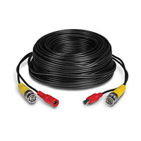 Xclio 30M CCTV DC and BNC-Copper Cable Black