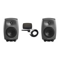 Genelec 8340A Dark Grey (Pair) + Genelec GLM 2.0 Loudspeaker Manager User Kit Bundle