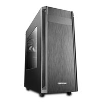 DEEPCOOL D-Shield V2, Black Compact Mid Tower Case, ABS / Steel, Window, ATX/MicroATX/Mini ITX, 2xUSB 2.01xUSB 3.0