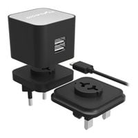 DigiPower Dual Port USB Fast Charger with Lightning Cable