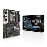 ASUS WS X299 SAGE, Intel X299, S 2066, DDR4, SATA3, Dual U.2, Dual M.2, 4-Way SLi/CrossFire, Dual GbE, USB 3.1 A+C, CEB