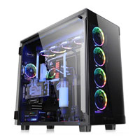 Thermaltake View 91 Super PC Chassis, XL-ATX/E-ATX/ATX/mATX/mITX, Tempered Glass, RGB, 4x 140mm RGB Fans, USB 3.1 Type-C