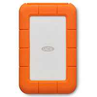 LaCie Rugged 4TB External Portable Hard Drive/HDD Rugged Orange/White