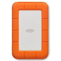 LaCie Rugged 2TB External Portable 2.5" Hard Drive/HDD - Orange/White