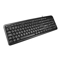 Canyon Black Spill Resistant Wired USB Keyboard