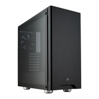 Corsair Carbide Series 275R TG, Black, Mid Tower Computer Chassis, w/ Tempered Glass Window, ATX/mATX/mITX, 2x120mm Fans