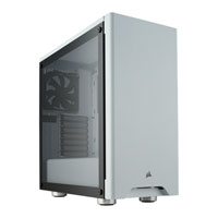 Corsair Carbide Series 275R TG, White, Mid Tower Computer Chassis, w/ Tempered Glass Window, ATX/mATX/mITX, 2x120mm Fans