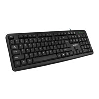 Xclio Slim Spill Resistant Keyboard SoHo Black USB K11