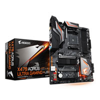 Gigabyte X470 AORUS ULTRA GAMING, AMD X470, S AM4, DDR4, SATA3, Dual M.2, 2-Way SLi/CrossFire, GbE, USB3.1 Gen2 A+C, ATX