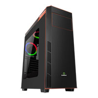GameMax Gamboge RGB Chassis, Acrylic Window, 2x120mm Fans Included, Radiator Support, ATX/MicroATX/MiniITX, USB 3.0