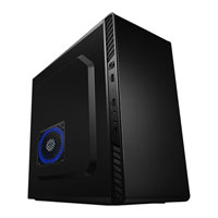 CiT Zinc MicroATX PC Chassis, 120mm Blue LED Fan Included, MicroATX/MiniITX, USB 3.0
