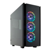 Corsair Obsidian 500D RGB SE Mid Tower PC Case w/ Tempered Glass Windows, ATX/mATX/mITX, 3x 120mm Light Loop RGB Fans