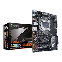 Gigabyte X299 AORUS Gaming, Intel X299, S 2066, DDR4, SATA3, Dual M.2, 2-Way SLi/3-Way CrossFire, GbE, USB 3.1 G2 A, ATX
