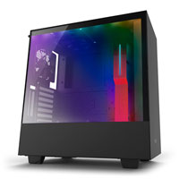 NZXT H500i, Red/Black, Mid Tower Computer Chassis, Tempered Glass Window, Smart Control, ATX/mATX/mITX, 2x 120mm Fans