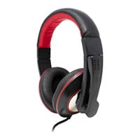 Xclio HU728 USB Digital over-ear Gaming Headphones with Microphone Black Red