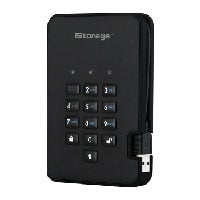 iStorage 1TB diskAshur2 USB 3.1 Encrypted External HDD/Hard Drive