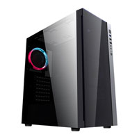 CiT Engine Windowed PC Gaming Chassis, 1x Halo Ring 120mm Fan, 360mm Radiator Support, ATX/mATX/mITX, USB 3.0